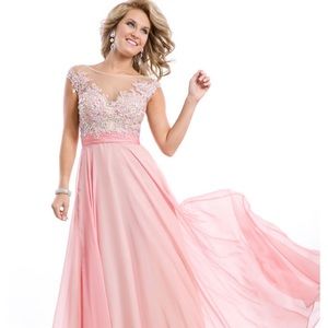 Rachel Allan Party Time 6512 prom,formal,ball gown,pink dress.embellished